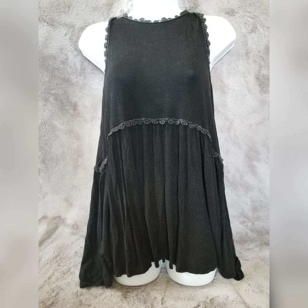 Unique Black Tank Top